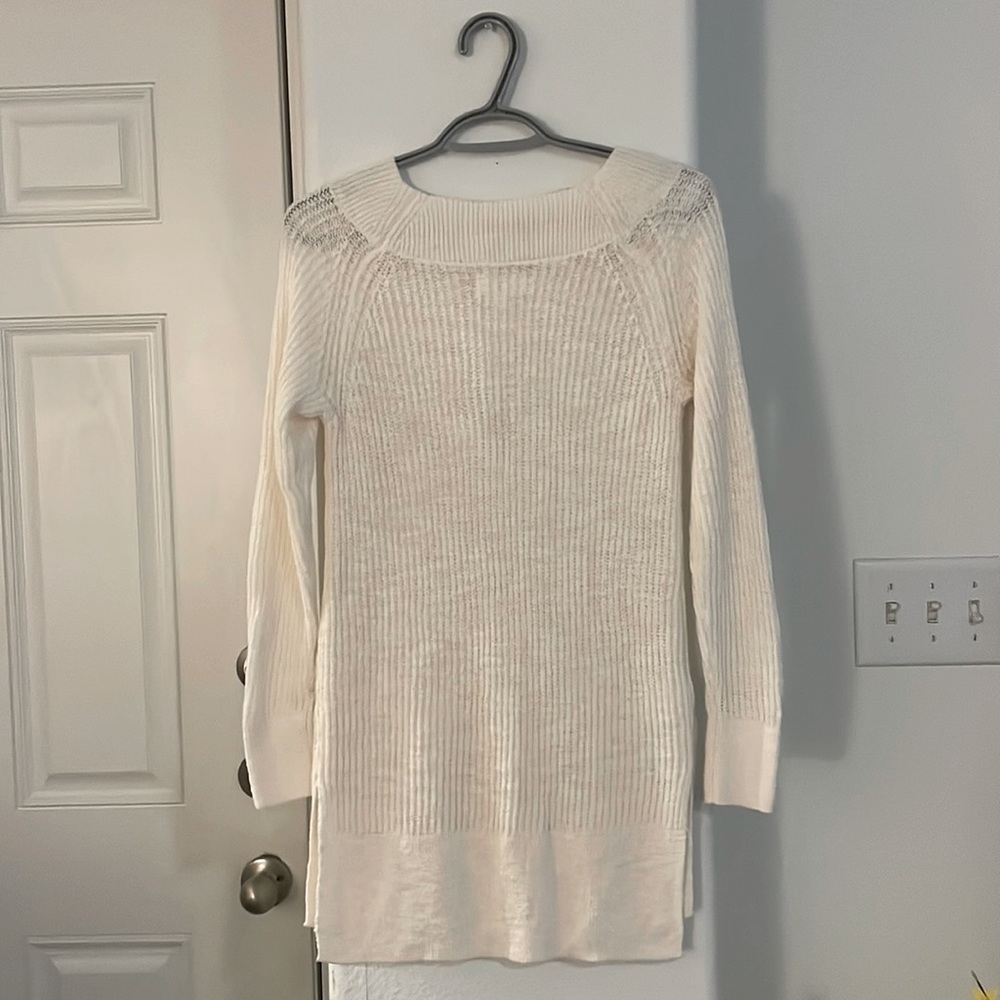 Lou & Grey Ivory Tunic Sweater Size XS - Picture 2 of 4